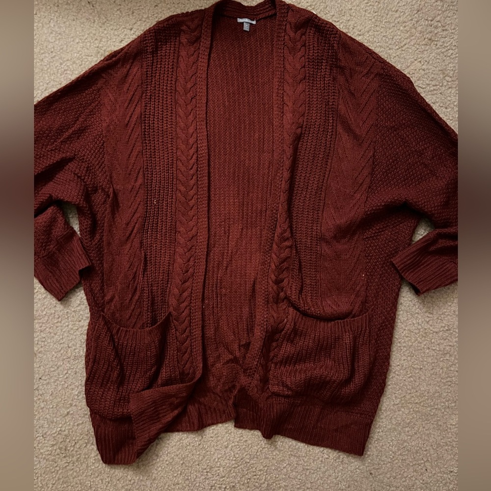 Charlotte Russe red cardigan